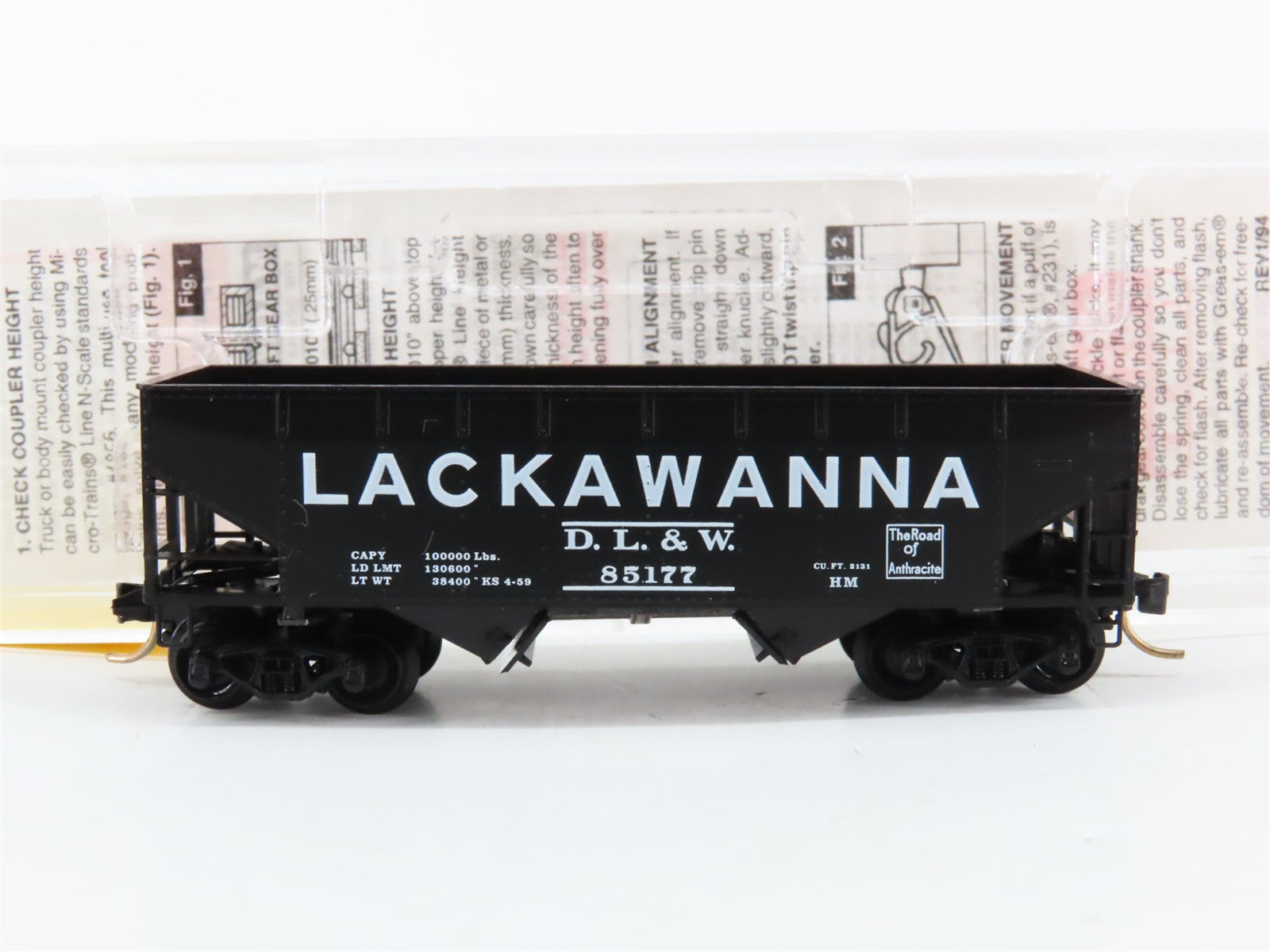 N Scale Micro-Trains MTL 55360 Delaware, Lackawanna & Western 33' Hopper RTR