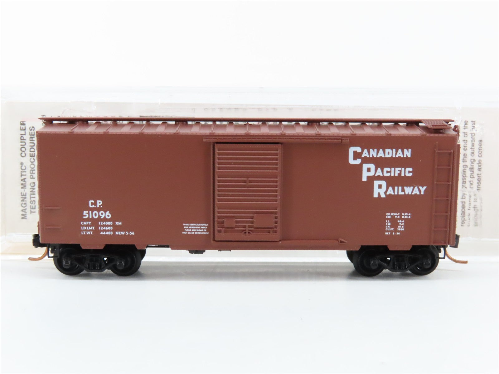 N Scale Micro-Trains MTL 20436/3 CP Canadian Pacific 40' Box Car 51096 RTR