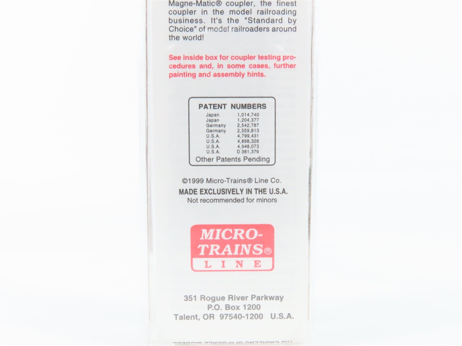 N Scale Micro-Trains MTL 20436/3 CP Canadian Pacific 40' Box Car 51096 RTR