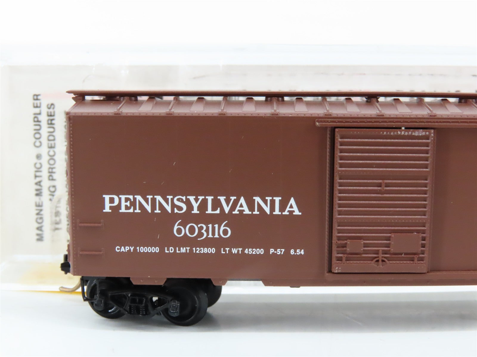 N Scale Micro-Trains MTL 20780 PRR Pennsylvania 40' Box Car 603116 RTR