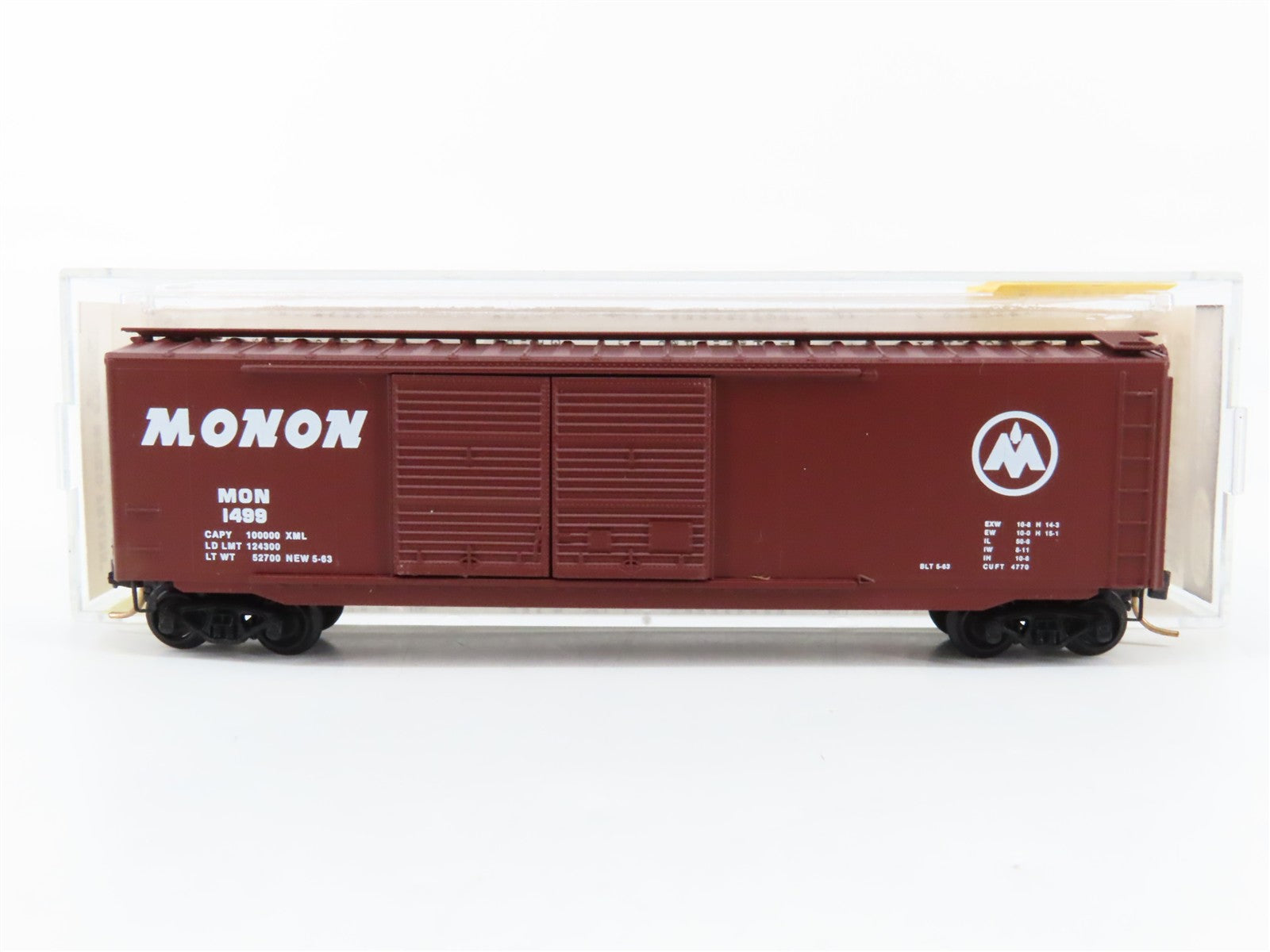 N Scale Micro-Trains MTL 34120 MON Monon 50' Box Car 1499 RTR