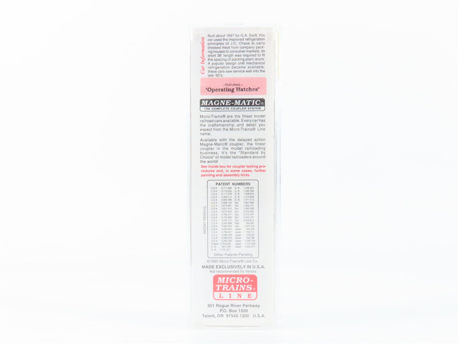 N Scale Micro-Trains MTL 58010 SRL Swift Refrigerator Line 36' Reefer 2813 RTR