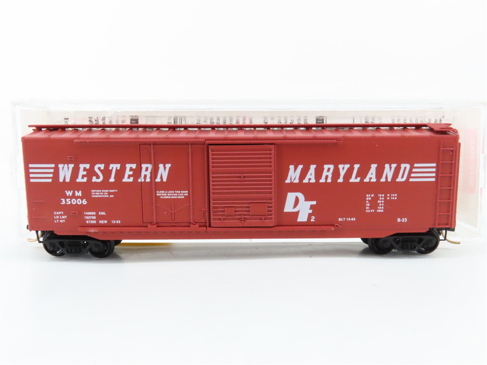 N Scale Micro-Trains MTL 33070 WM Western Maryland 50' Box Car 35006 RTR