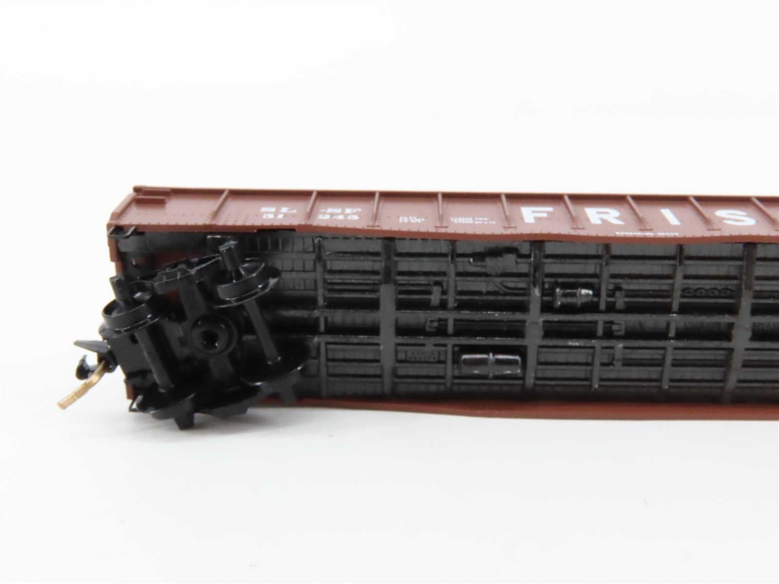 N Scale Micro-Trains MTL 46230 Frisco 50' Fishbelly Gondola Factory Interior RTR