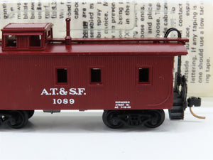N Scale Micro-Trains MTL 50040 ATSF Santa Fe 34' Wood-Sheathed Caboose 1089 RTR