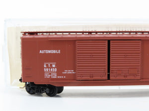 N Scale Micro-Trains MTL 34170 Grand Trunk Western 50' Double Door Box Car RTR