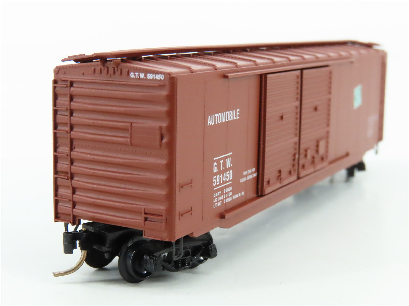 N Scale Micro-Trains MTL 34170 Grand Trunk Western 50' Double Door Box Car RTR