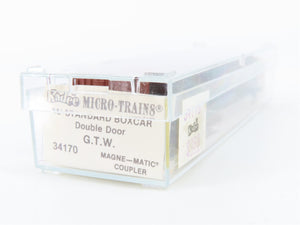 N Scale Micro-Trains MTL 34170 Grand Trunk Western 50' Double Door Box Car RTR