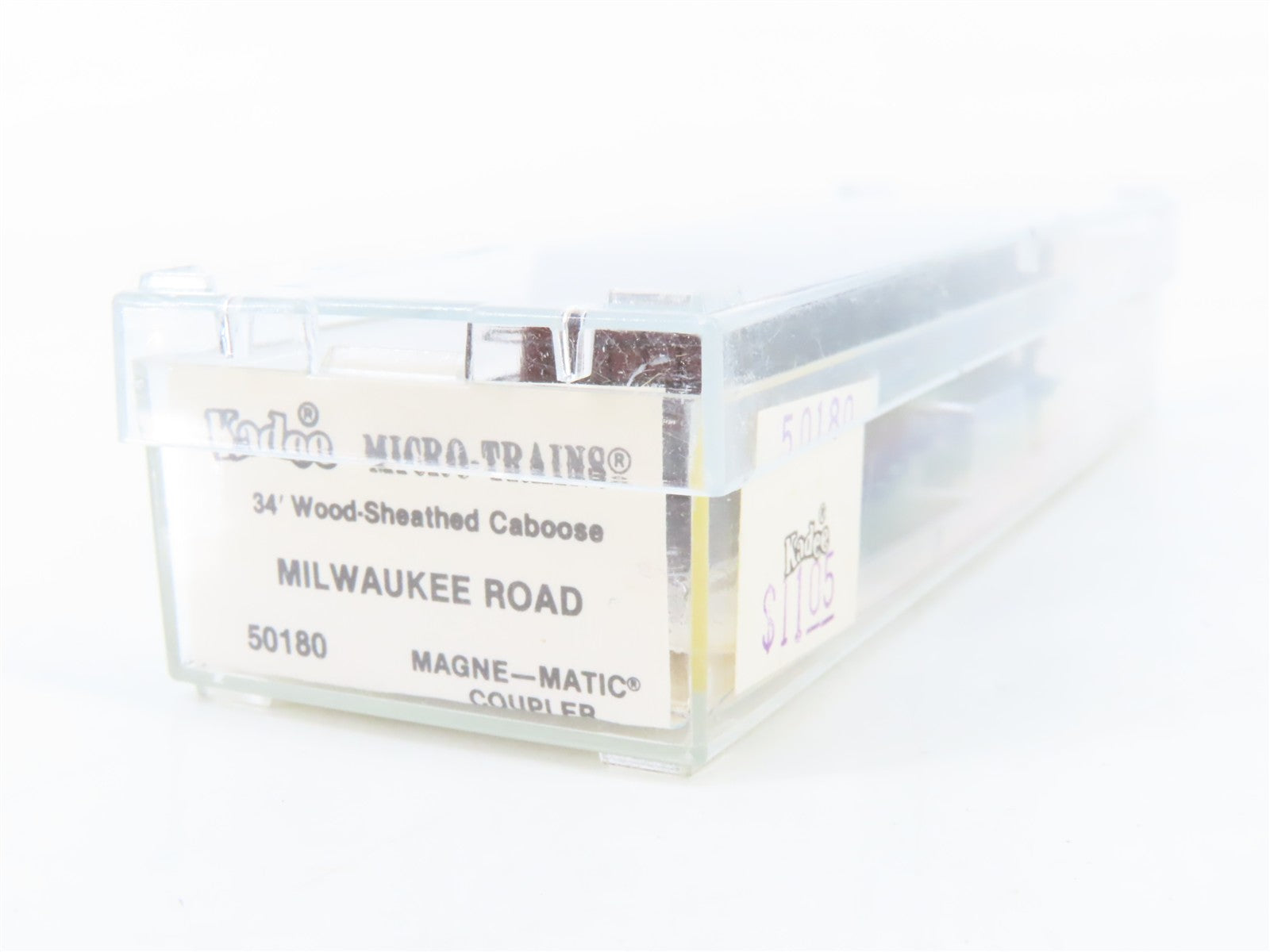 N Scale Micro-Trains MTL 50180 Milwaukee Road 34' Wood-Sheathed Caboose RTR