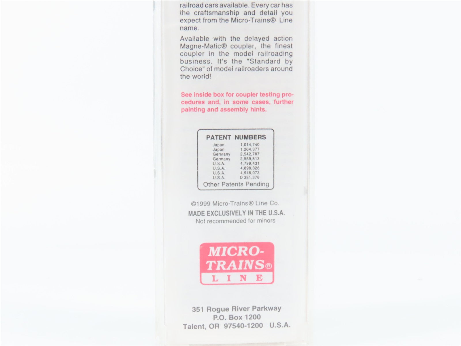 N Scale Micro-Trains MTL 68060 Burlington Northern Santa Fe 48' Van Trailer RTR