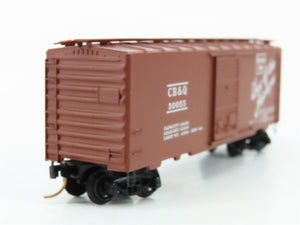 N Scale Micro-Trains MTL CB&Q Burlington Route 40' Box Car Factory Interior RTR
