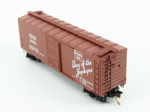 N Scale Micro-Trains MTL CB&Q Burlington Route 40' Box Car Factory Interior RTR