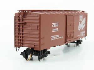 N Scale Micro-Trains MTL CB&Q Burlington Route 40' Box Car Factory Interior RTR