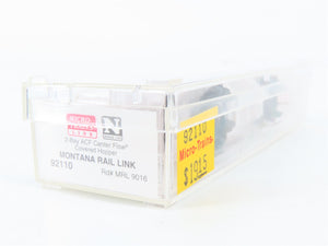 N Scale Micro-Trains MTL 92110 MRL Montana Rail Link Hopper 9016 RTR