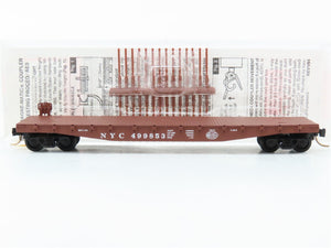 N Scale Micro-Trains MTL 45040 NYC New York Central 50' Flat Car 499853 RTR