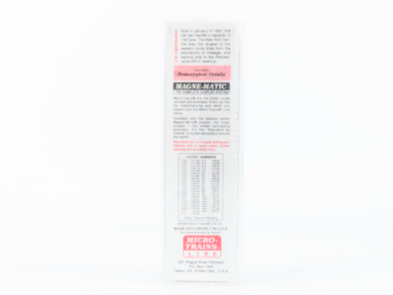 N Scale Micro-Trains MTL 45040 NYC New York Central 50' Flat Car 499853 RTR