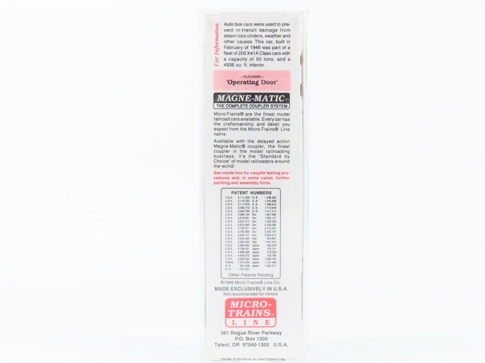 N Scale Micro-Trains MTL 78010 PRR Pennsylvania 50' Auto Box Car 82023 RTR