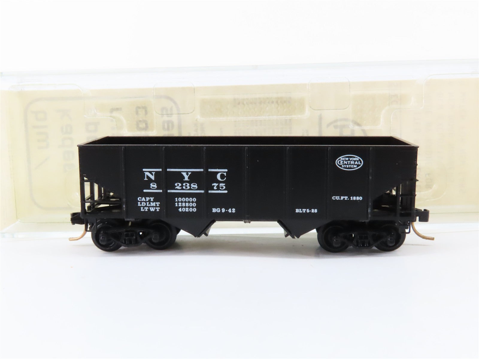 N Scale Micro-Trains MTL BLW-50 NYC New York Central 33' 2-Bay Hopper 823875 RTR