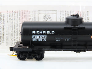 N Scale Micro-Trains MTL 65430 ROX Richfield Oil Company 39' Tank Car 670 RTR