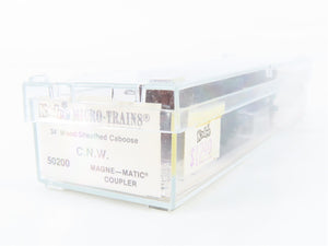N Scale Micro-Trains MTL 50200 CNW Chicago & North Western 34' Caboose 10410 RTR