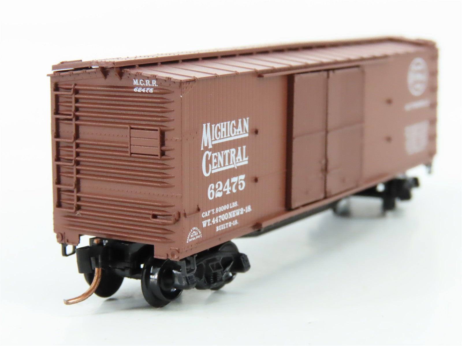N Scale Micro-Trains MTL 43060 MC Michigan Central 40' Box Car 62475 RTR