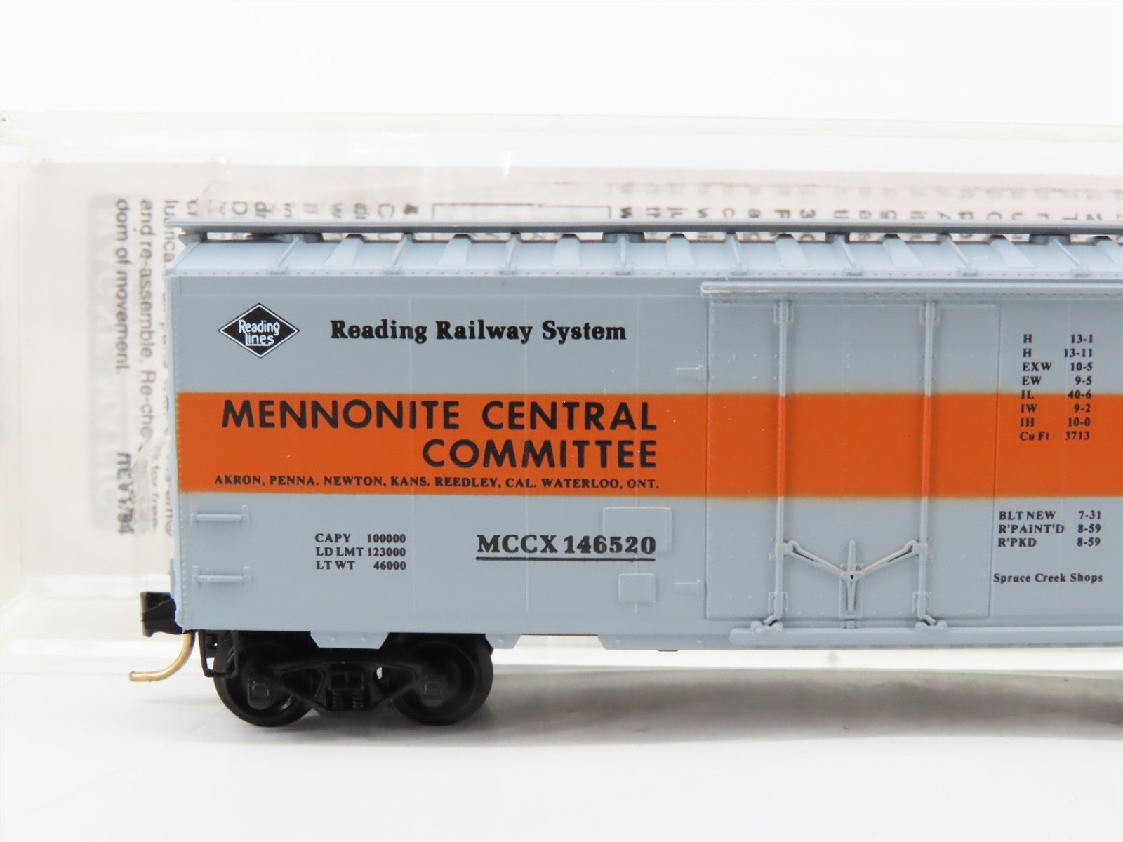 N Scale Micro-Trains MTL MCCX Mennonite Central Committee Box Car 146520 RTR