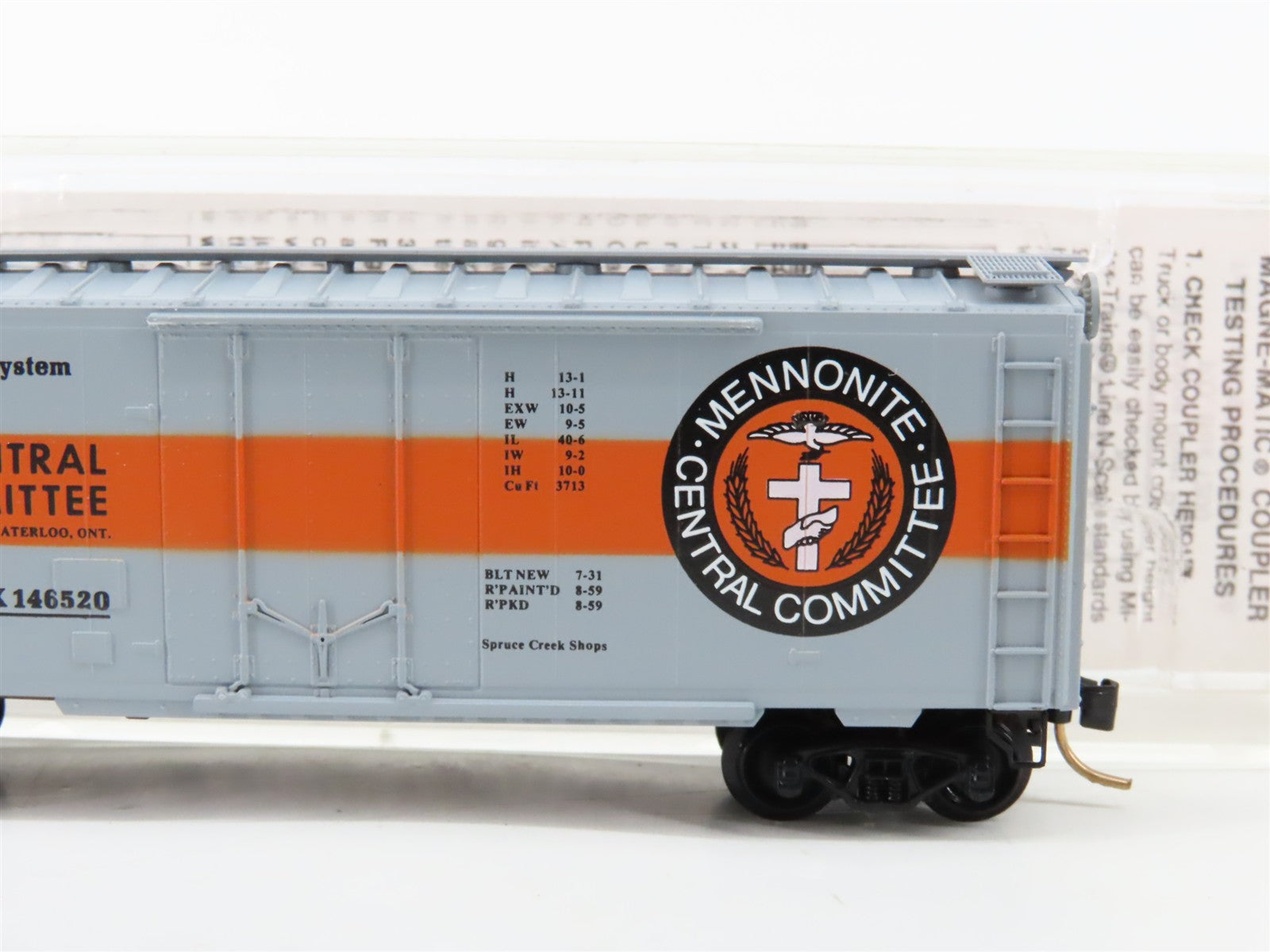 N Scale Micro-Trains MTL MCCX Mennonite Central Committee Box Car 146520 RTR