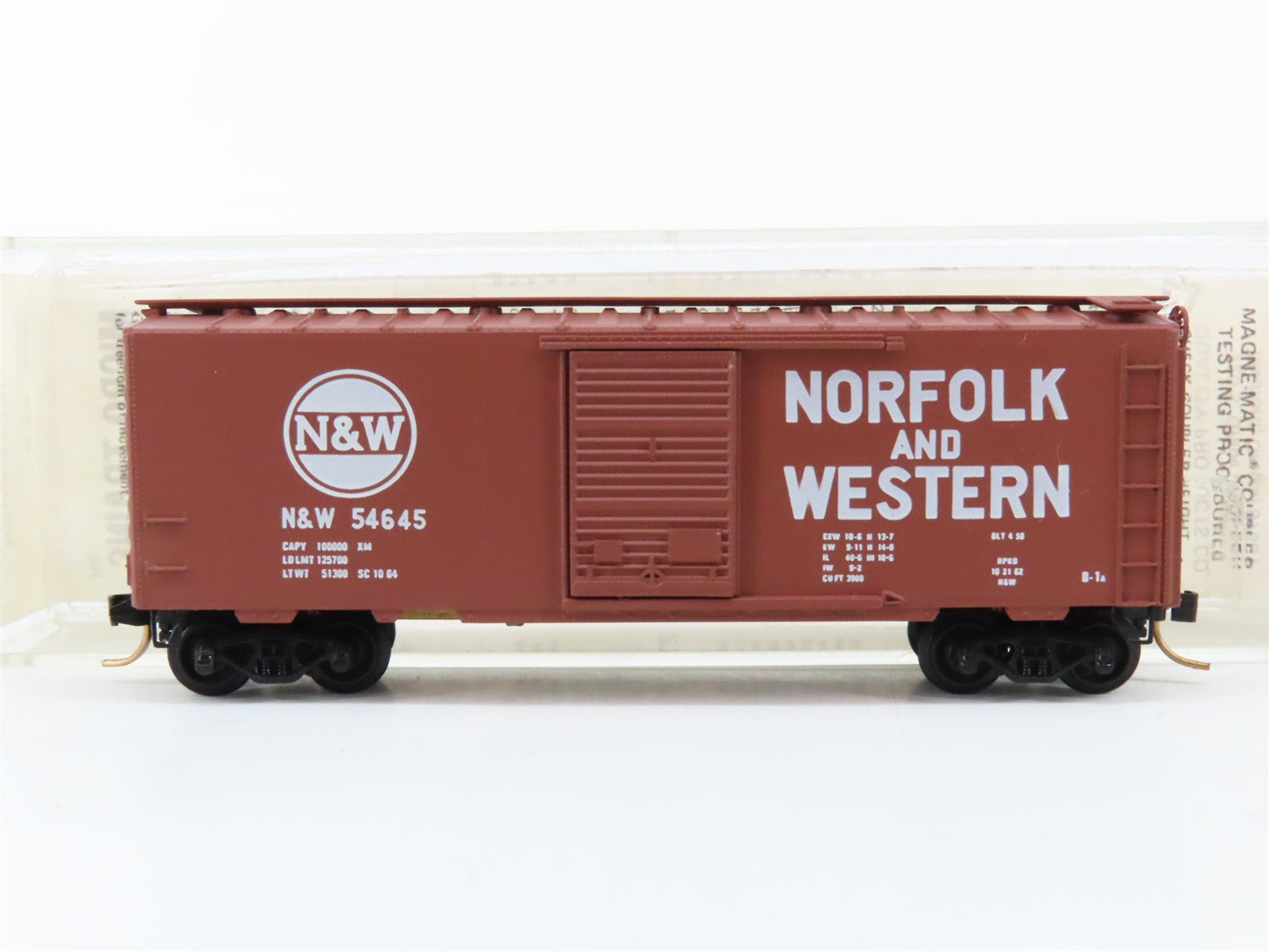 N Scale Kadee Micro-Trains MTL 20039 N&W Norfolk & Western 40' Box Car 54645 RTR
