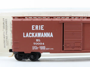 N Scale Micro-Trains MTL EL Erie Lackawanna 40' Box Car 70034 RTR