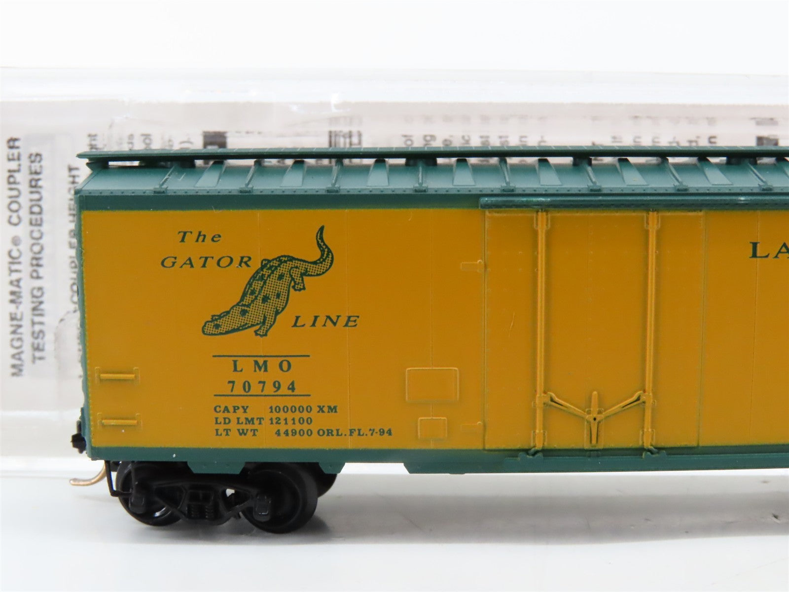 N Scale Micro-Trains MTL LMO Lake Monroe and Orlando 40' Box Car 70794 RTR