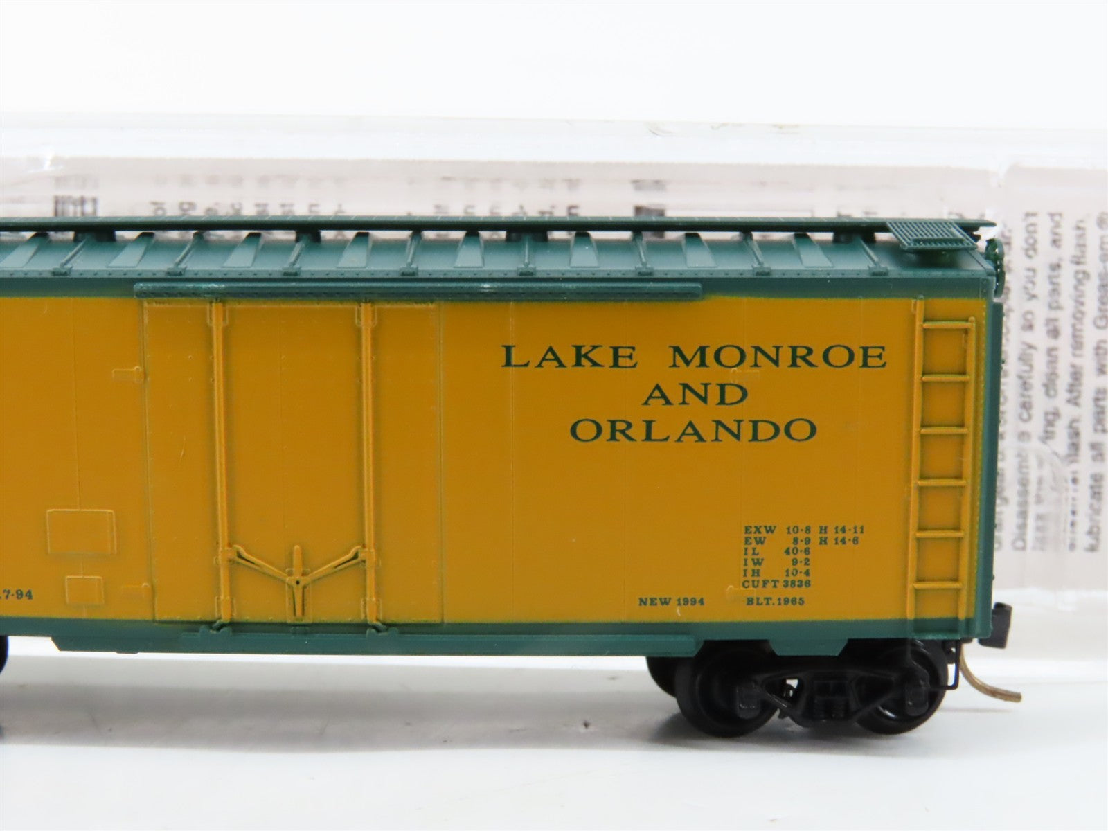 N Scale Micro-Trains MTL LMO Lake Monroe and Orlando 40' Box Car 70794 RTR