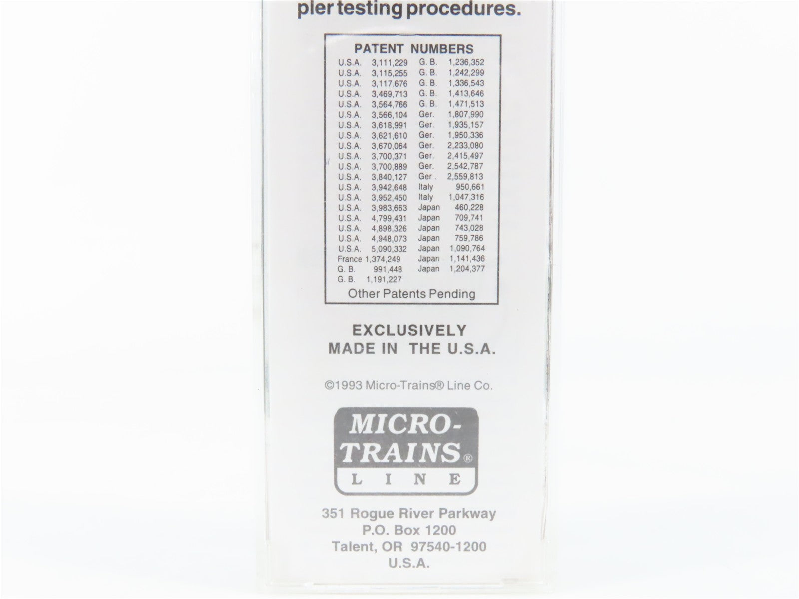 N Scale Micro-Trains MTL LMO Lake Monroe and Orlando 40' Box Car 70794 RTR