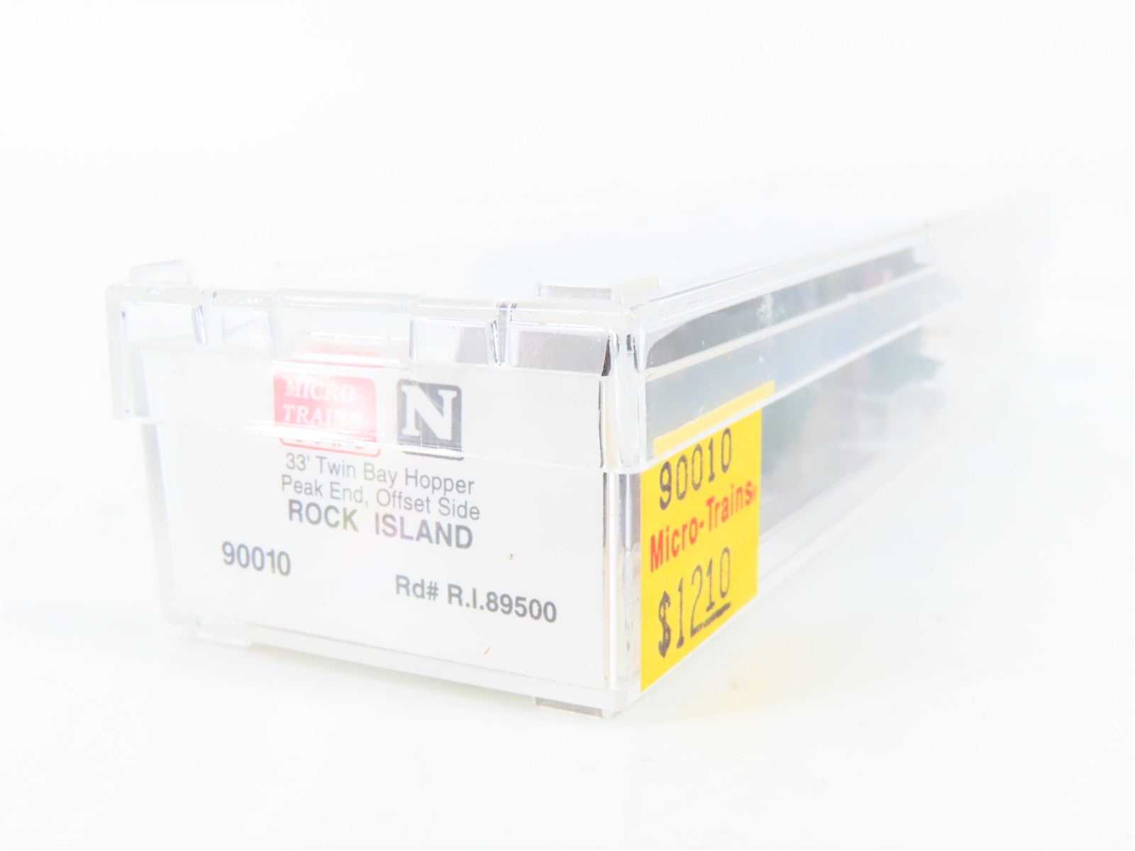 N Scale Micro-Trains MTL 90010 Rock Island 33' 2-Bay Hopper Factory Interior RTR