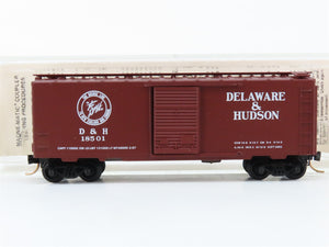 N Scale Micro-Trains MTL D&H Delaware & Hudson 40' Box Car 18501 RTR