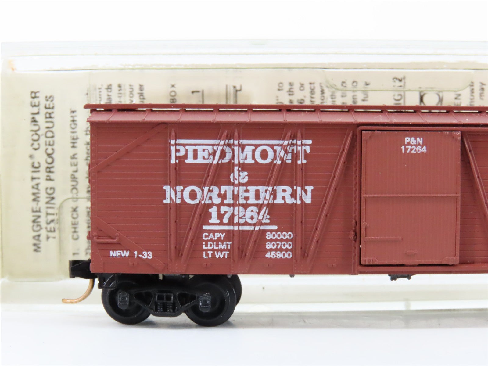 N Scale Micro-Trains MTL P&N Piedmont & Northern 40' Box Car 17264 RTR