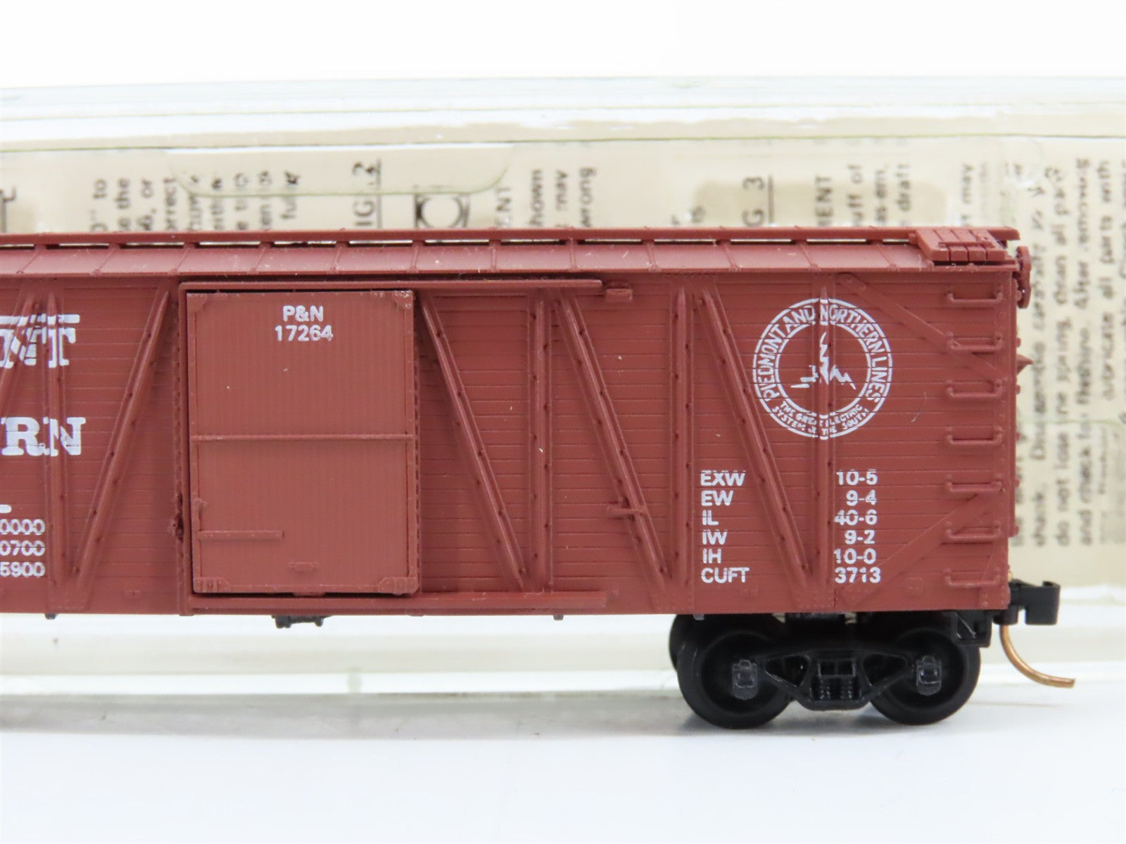 N Scale Micro-Trains MTL P&N Piedmont & Northern 40' Box Car 17264 RTR