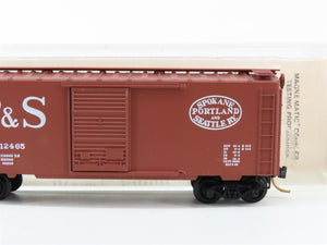 N Scale Micro-Trains MTL SP&S Spokane, Portland & Seattle 40' Box Car 12465 RTR