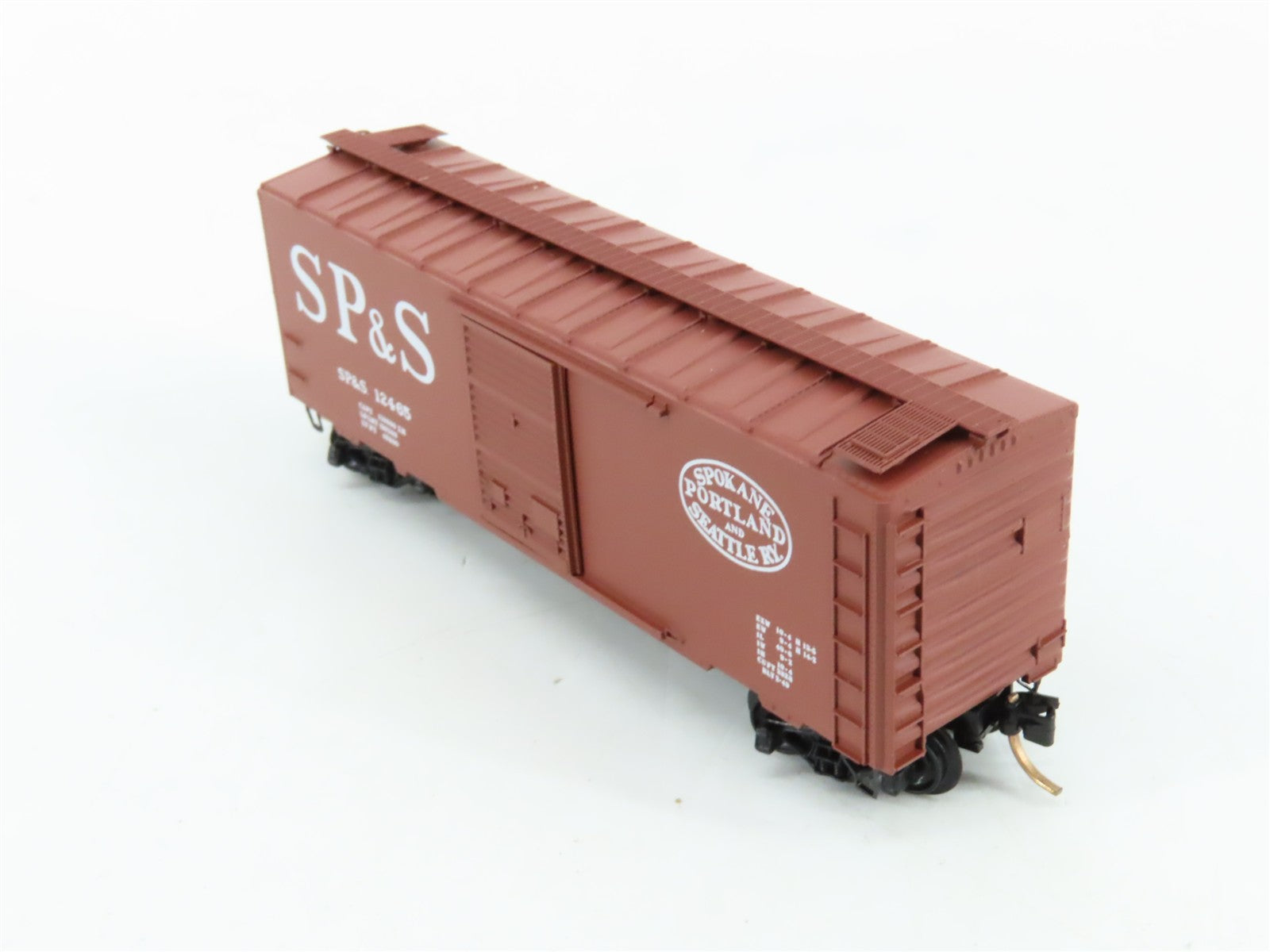 N Scale Micro-Trains MTL SP&S Spokane, Portland & Seattle 40' Box Car 12465 RTR