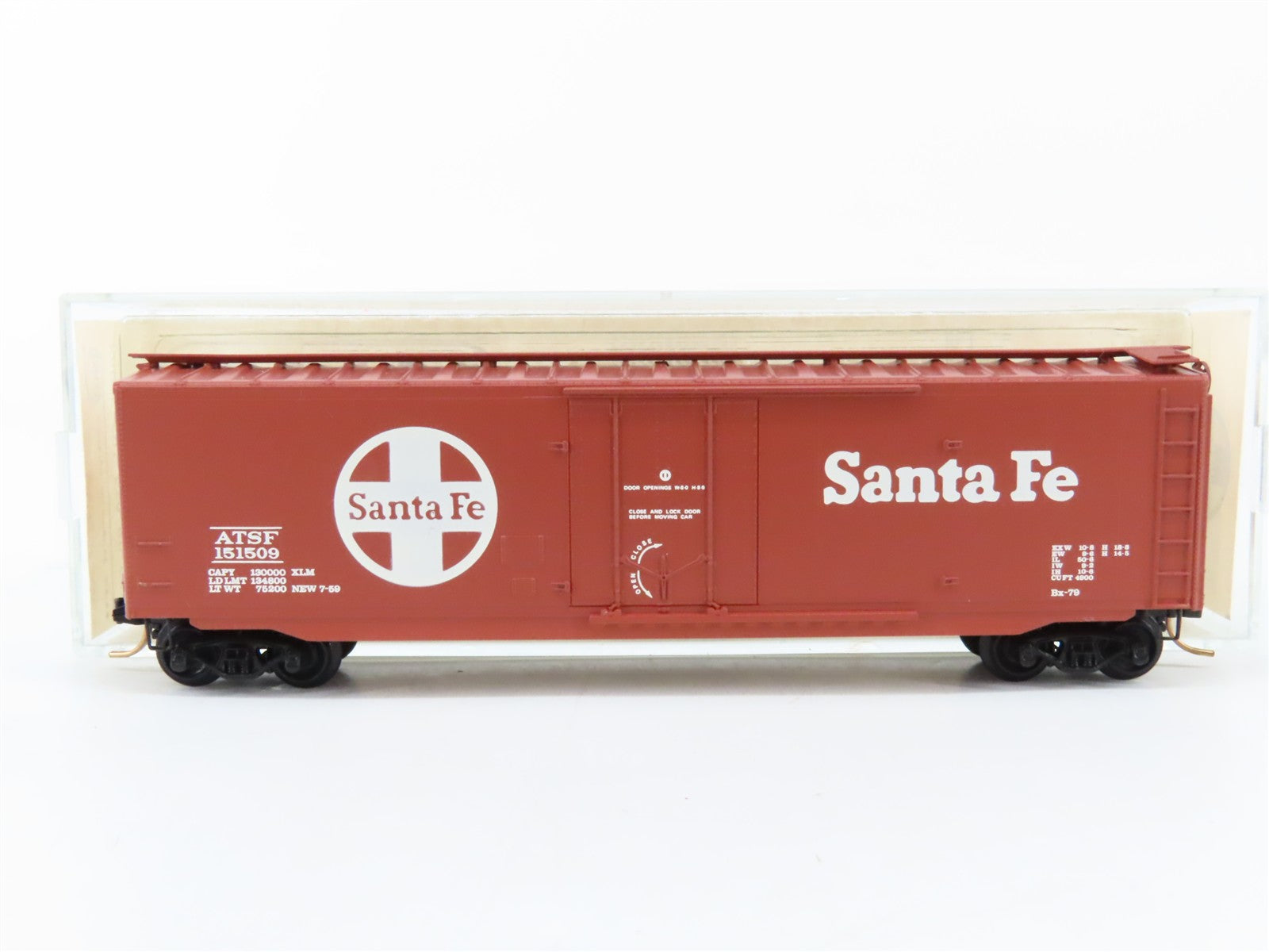 N Scale Micro-Trains MTL BLW-43 ATSF Santa Fe 50' Box Car 151509 RTR