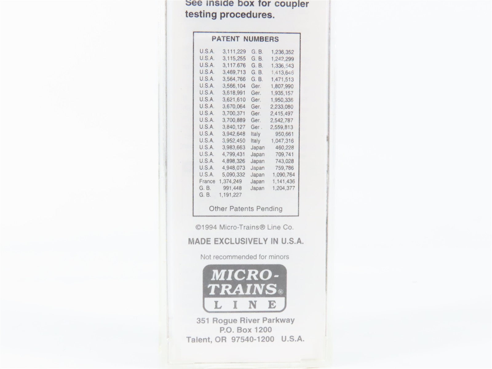 N Scale Micro-Trains MTL G&O Genesee Model-N-Gineers 50' Box Car 1994 RTR