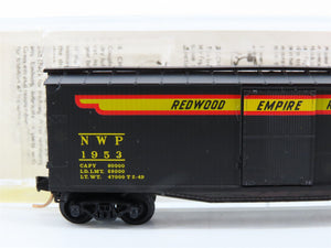 N Scale Micro-Trains MTL 39100 NWP Northwestern Pacific 40' Box Car 1953 RTR