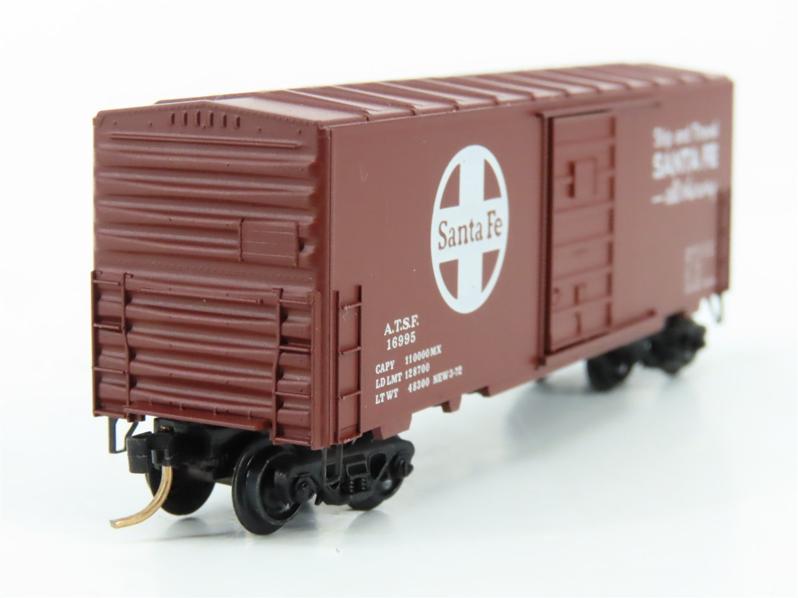 N Scale Micro-Trains MTL ATSF Santa Fe 40' Box Car 16995 RTR