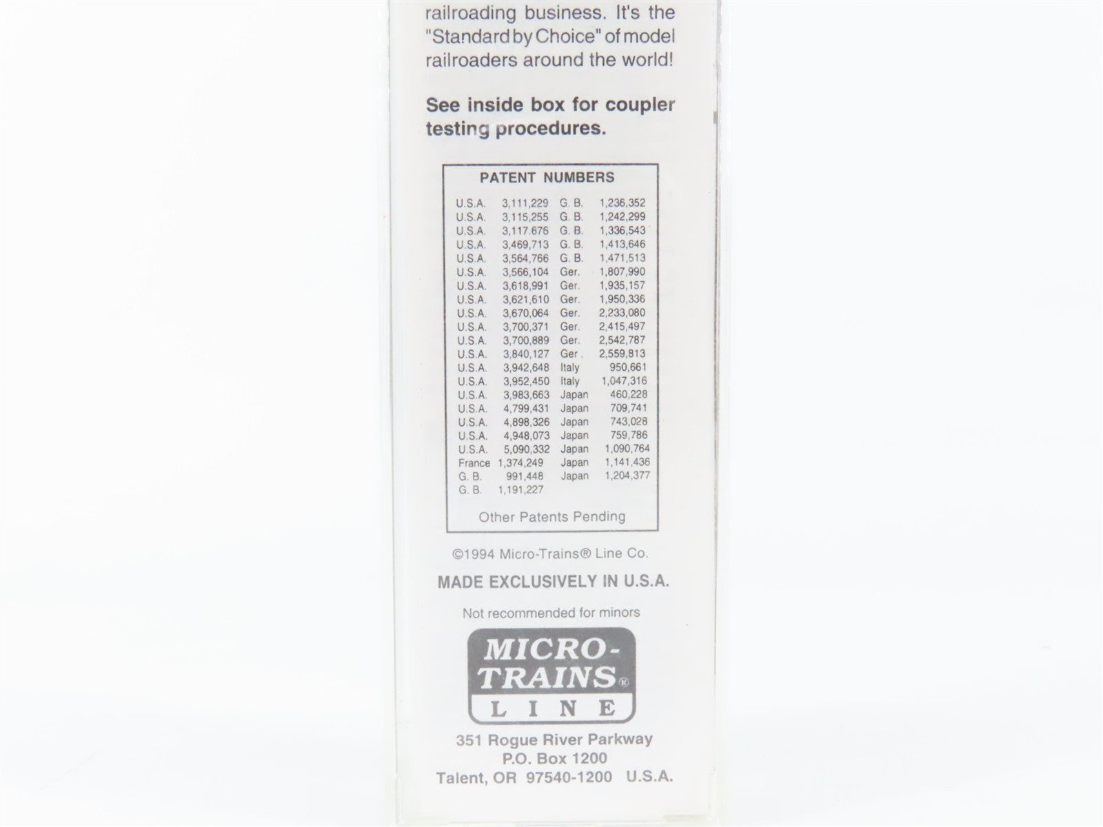 N Scale Micro-Trains MTL G&O Genesee Model-N-Gineers 50' Box Car 1994 RTR