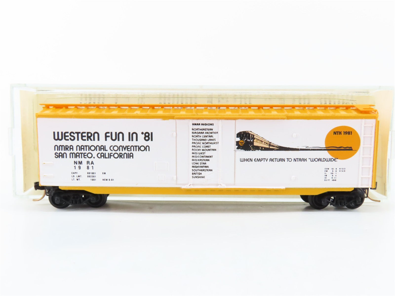 N Scale Micro-Trains MTL NMRA National Convention 50' Box Car 1981 RTR