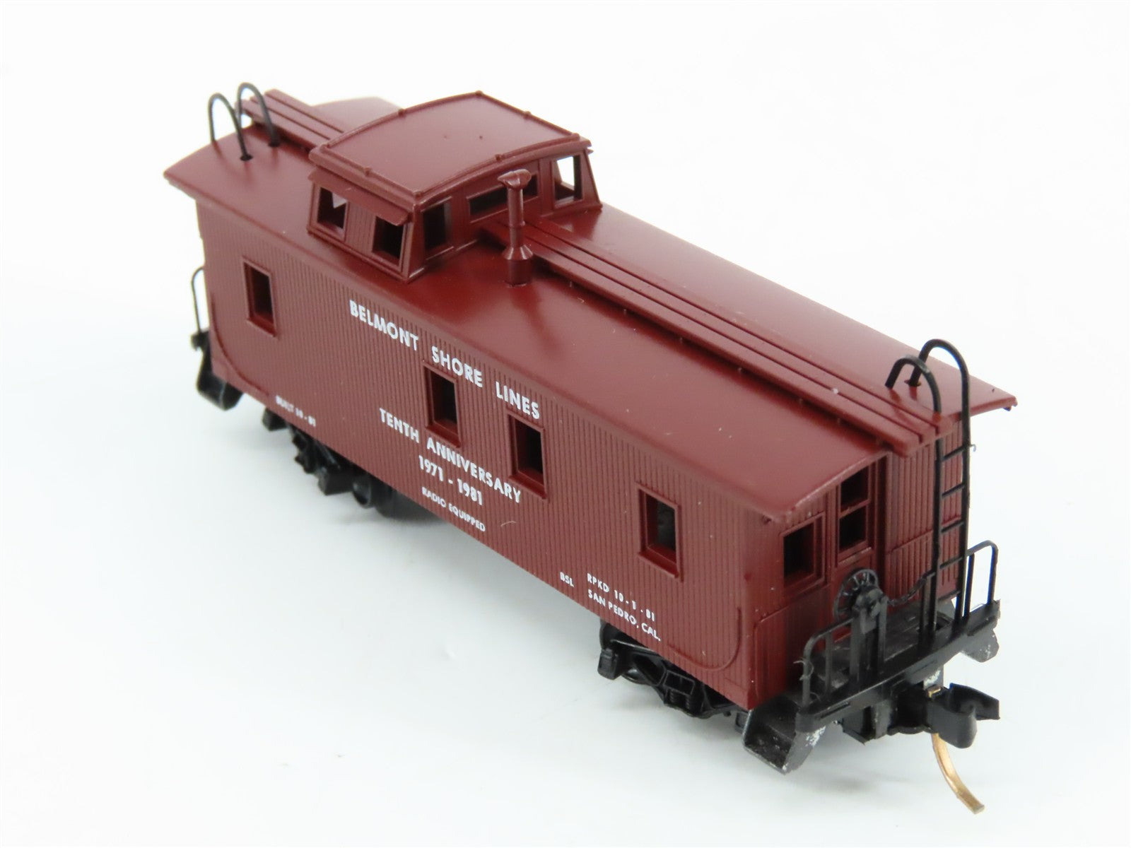N Scale Micro-Trains MTL BSL Belmont Shore Lines Caboose RTR