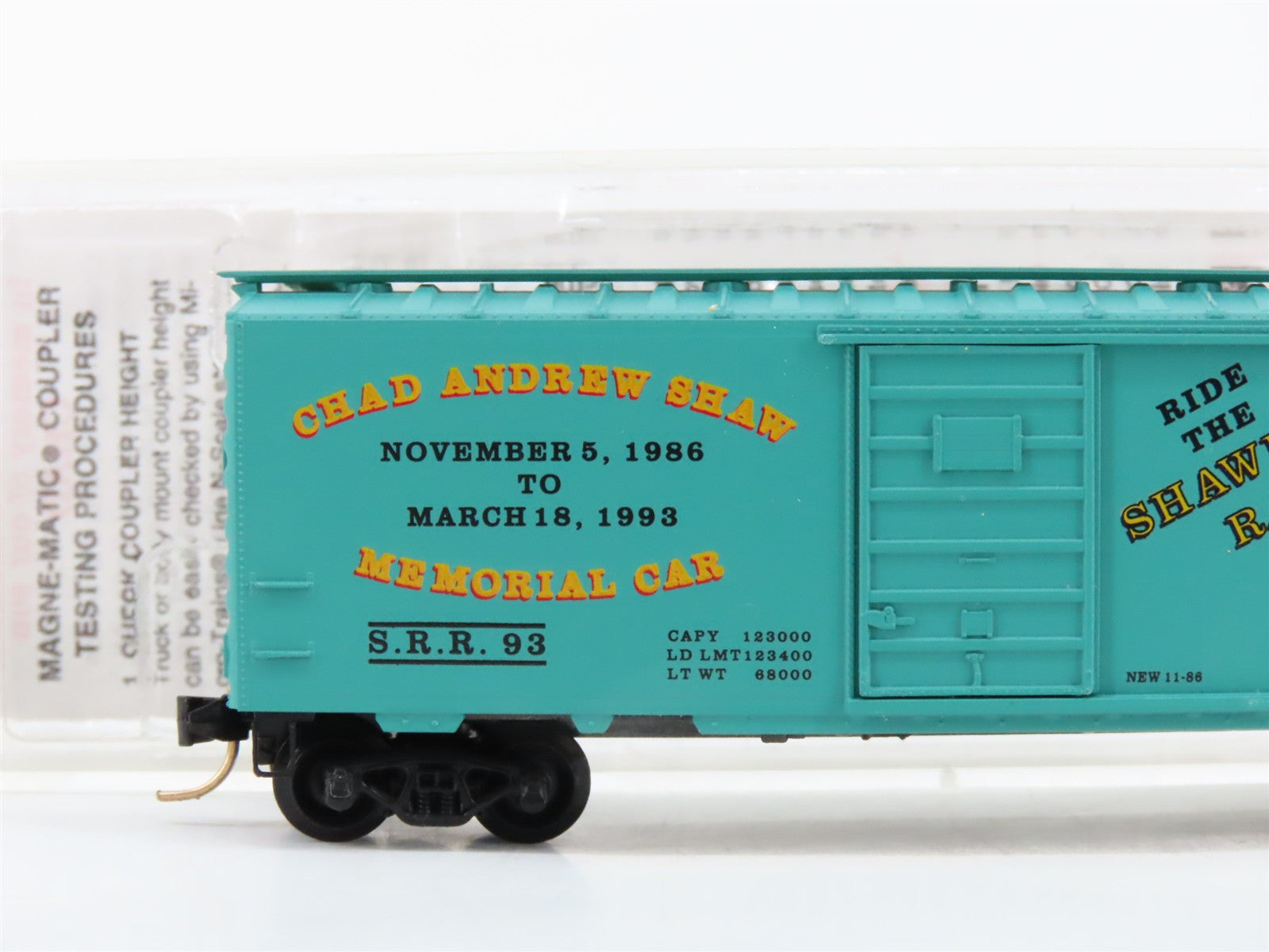 N Scale Micro-Trains MTL SRR Shawnee Railroad Box Car 93 RTR