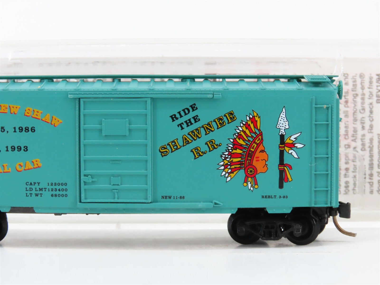 N Scale Micro-Trains MTL SRR Shawnee Railroad Box Car 93 RTR