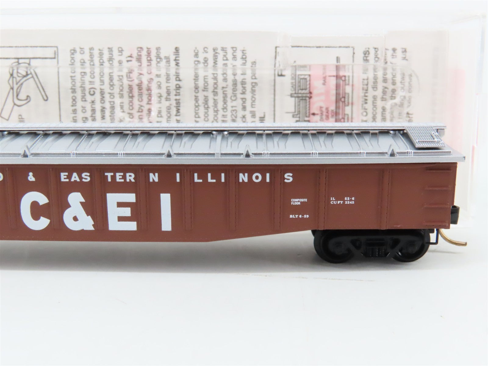 N Micro-Trains MTL 106030 C&EI Chicago & Eastern Illinois 50' Gondola 82005 RTR