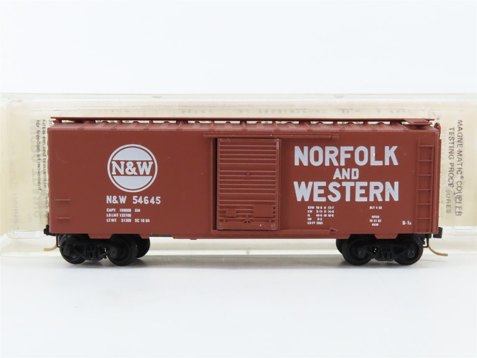 N Scale Kadee Micro-Trains MTL 20039 N&W Norfolk & Western 40' Box Car 54645 RTR