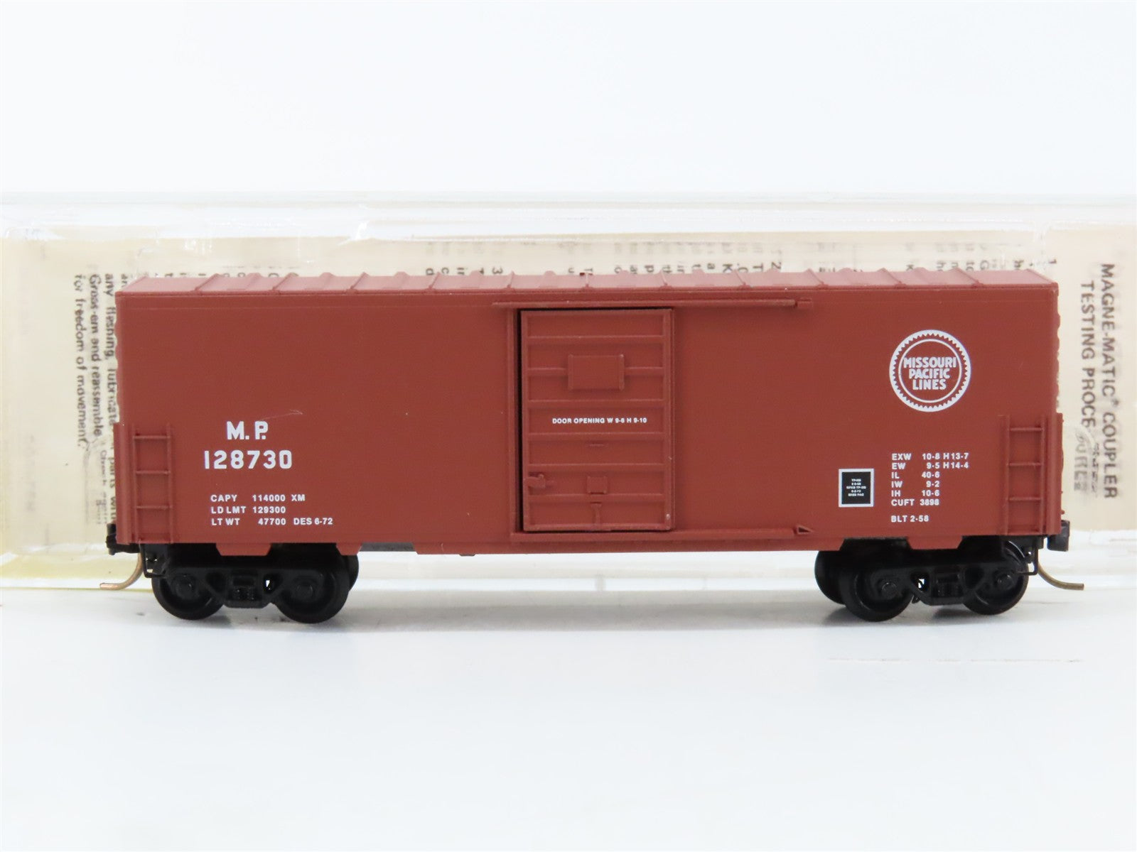 N Scale Micro-Trains MTL 24190 MP Missouri Pacific 40' Box Car 128730 RTR